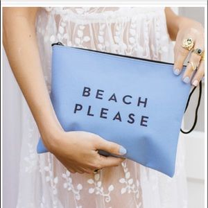 Milly ‘Beach Please’ Blue Water Resistant Bag